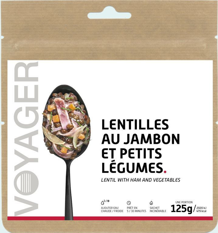 Lentilles au jambon et aux petits légumes - Voyager 