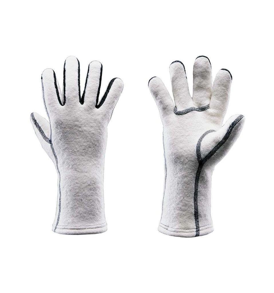 Gants chaud en laine Lillsport Kaspersen Wool Liner White-Blanc