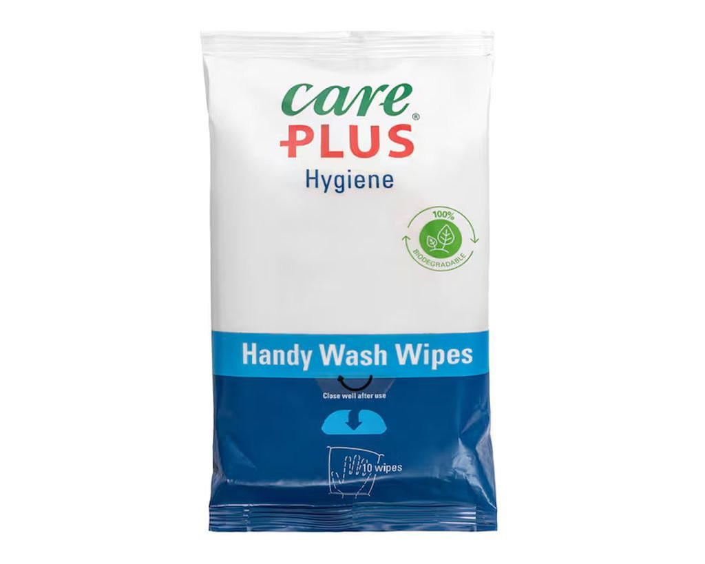 10 lingettes de voyage Care Plus Hygiene Handy Wash Wipes