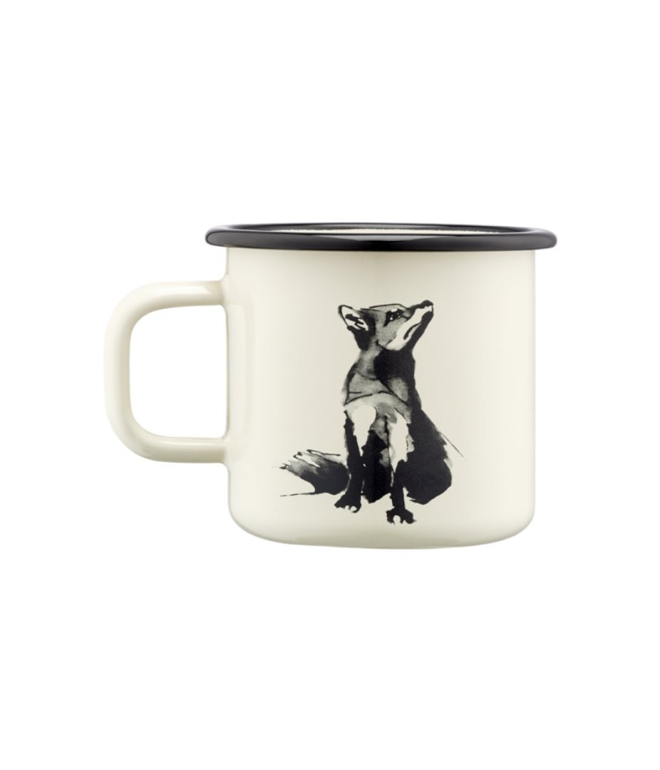 Tasse en émail Muurla Enamel Mug 3,7dl Renard / Fox