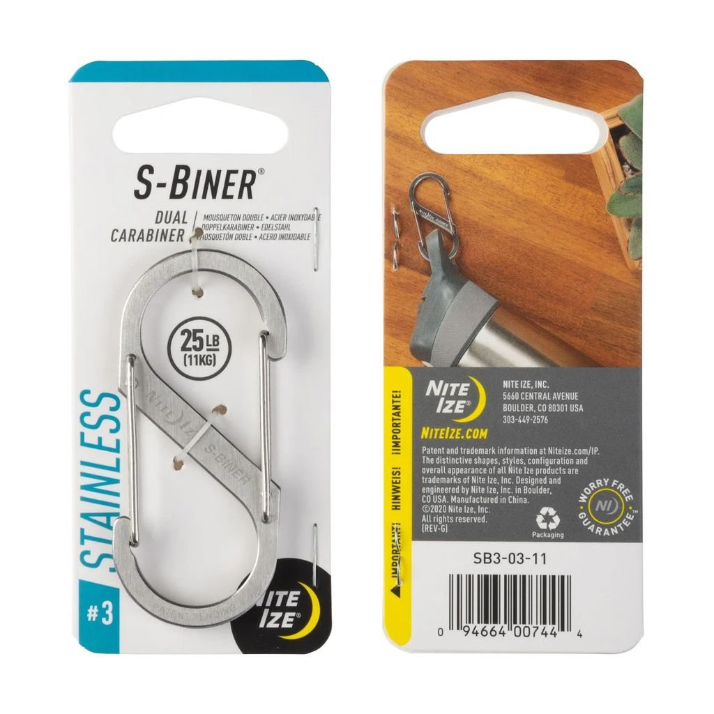 Nite Ize S-Biner Stainless Steel Dual Carabiner