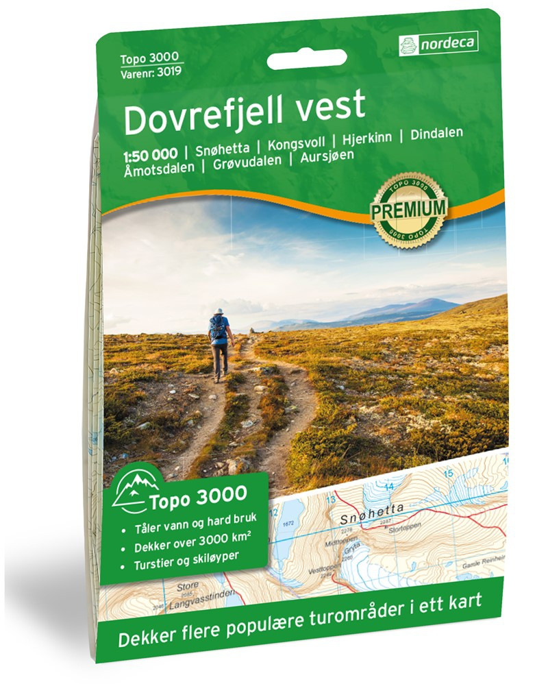 Dovrefjell Vest 1:50 000