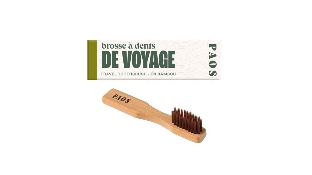 Paos brosse à dents de voyage en bois