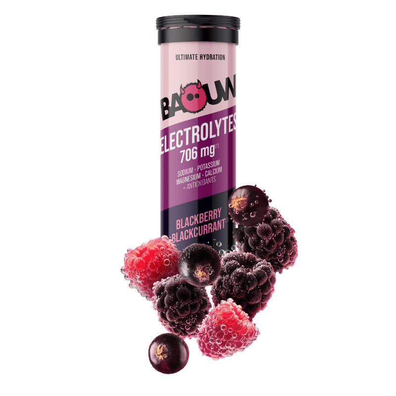 Pastilles d'hydratation pour l'effort Baouw Pastilles Electrolytes Mûres - Cassis