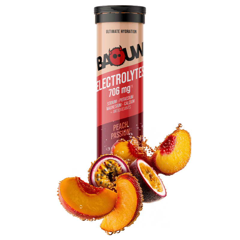 Pastilles d'hydratation pour l'effort Baouw Pastilles Electrolytes Pêche - Passion