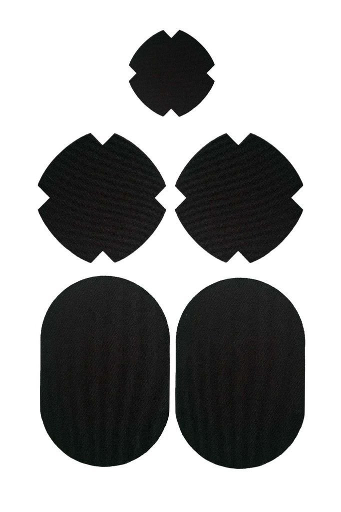 Patchs réparation tout textile FabPatch Stretch Yönmusta-Noir