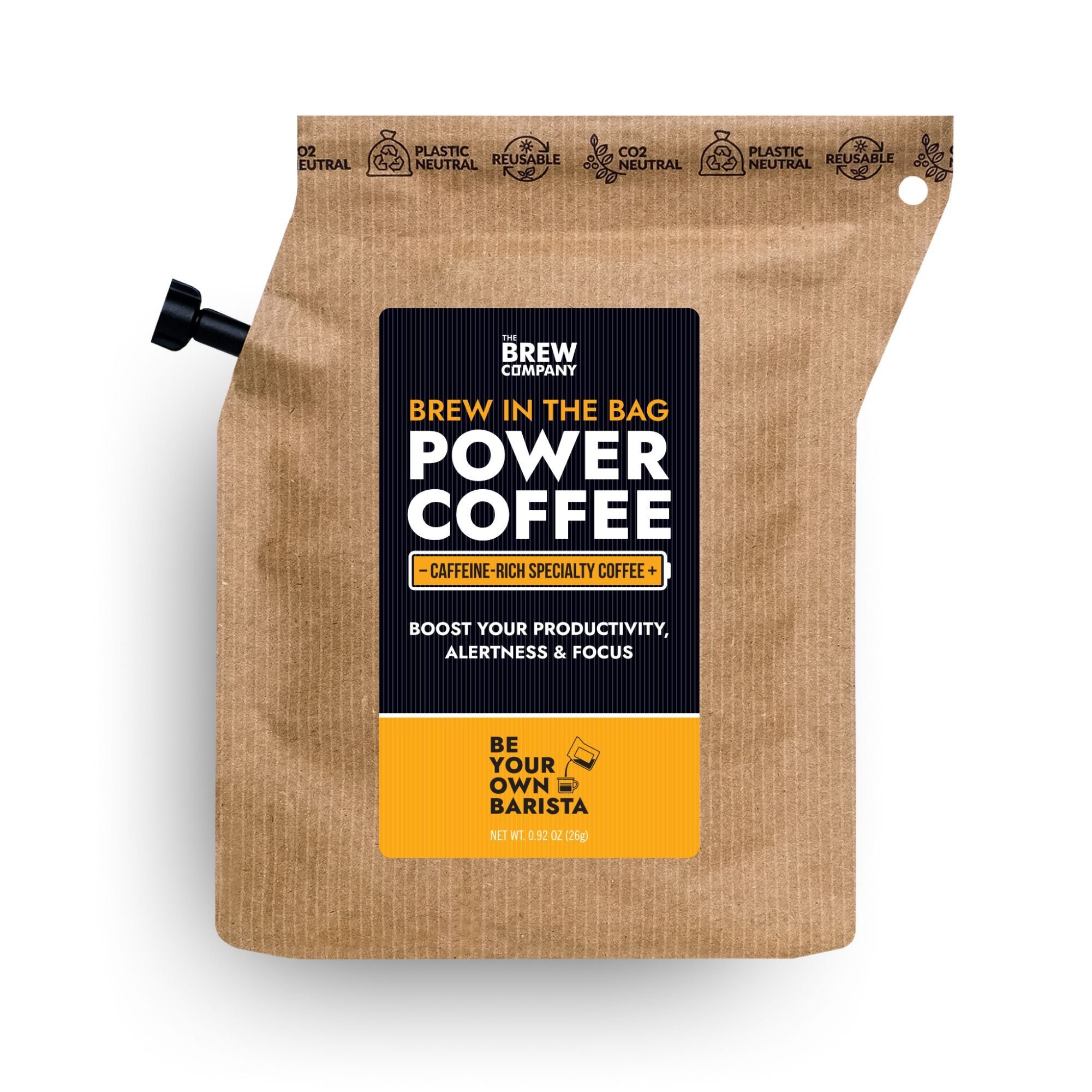 Café nomade en sachet Power Coffee - The Brew Company