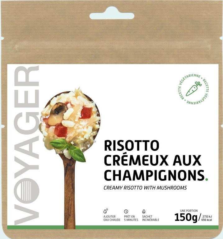 Risotto crémeux aux champignons - Voyager