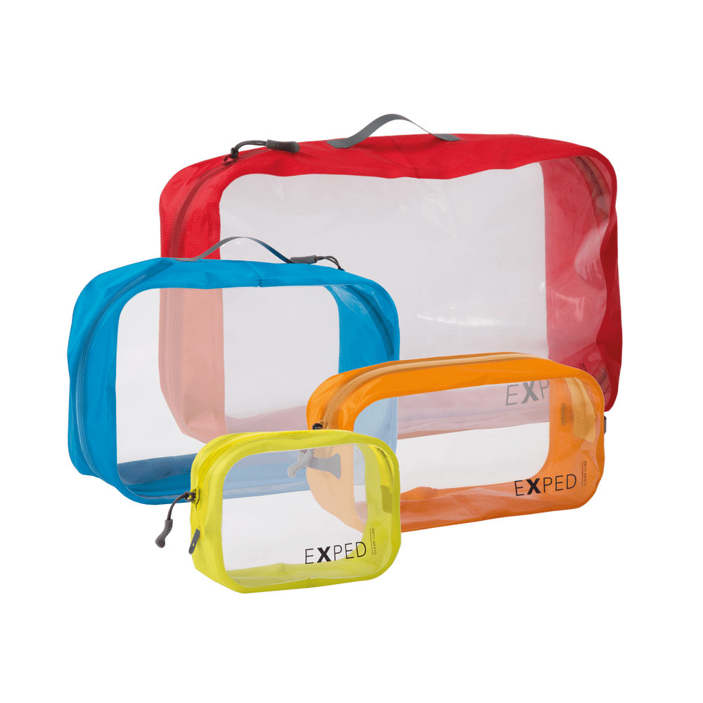 Pochette de rangement legere Exped Clear Cube avec fenetres transparentes