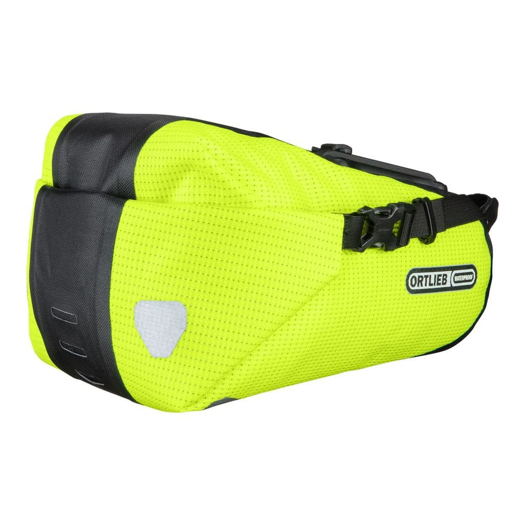 Sacoche de selle réfléchissante, légère et imperméable Ortlieb Saddle-Bag High-Vis - 4,1 L