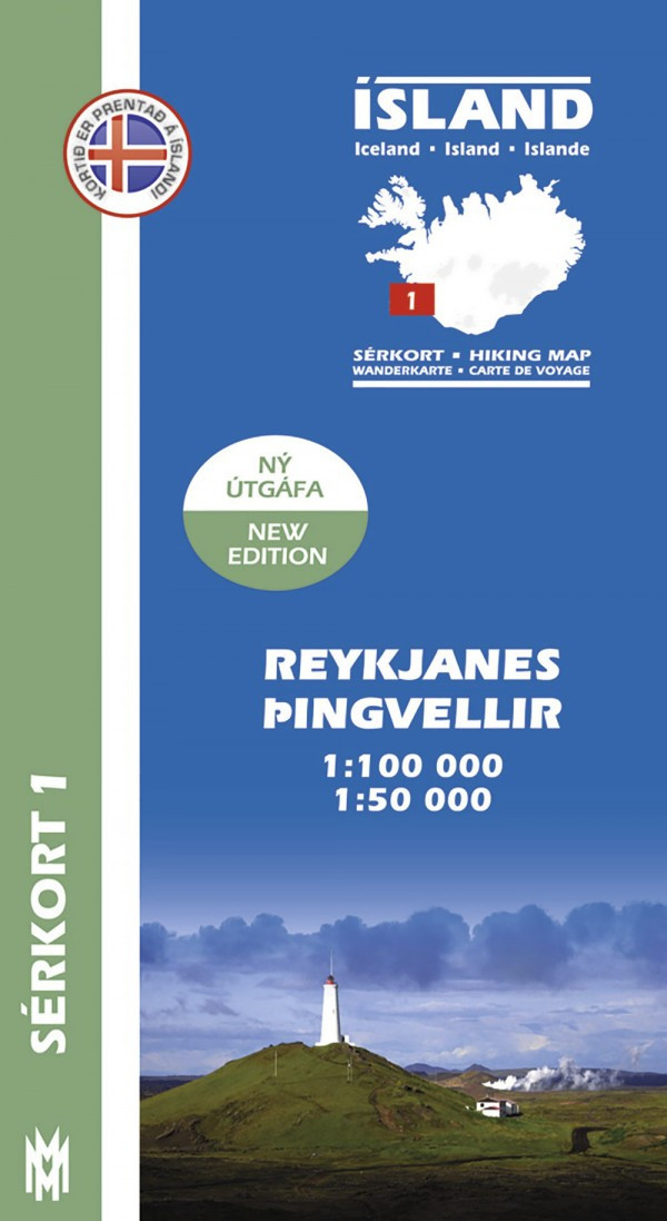 Reykjanes, Þingvellir 1:100 000 – Sérkort 1
