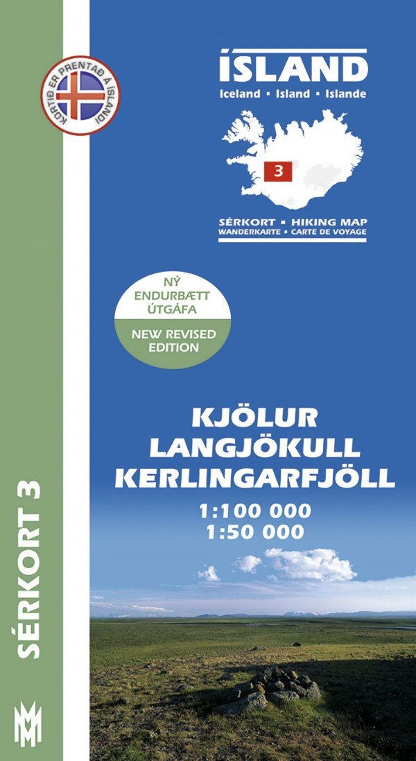Kjölur, Langjökull, Kerlingarfjöll 1:100 000 – Sérkort 3