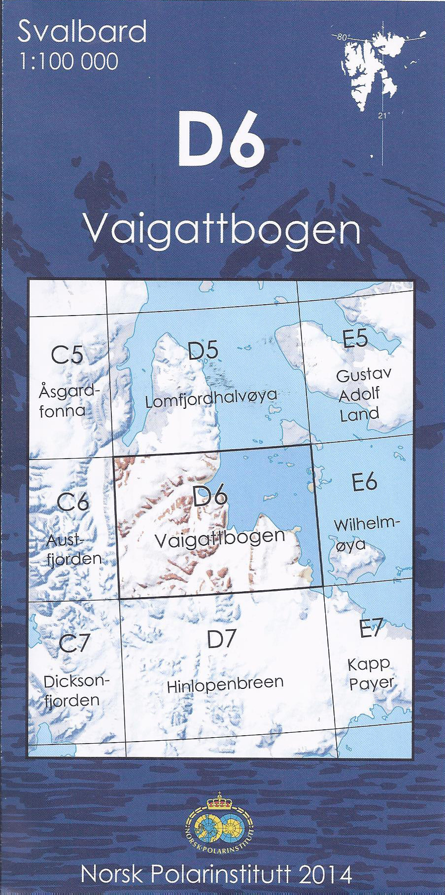 D6 Vaigattbogen 1:100 000