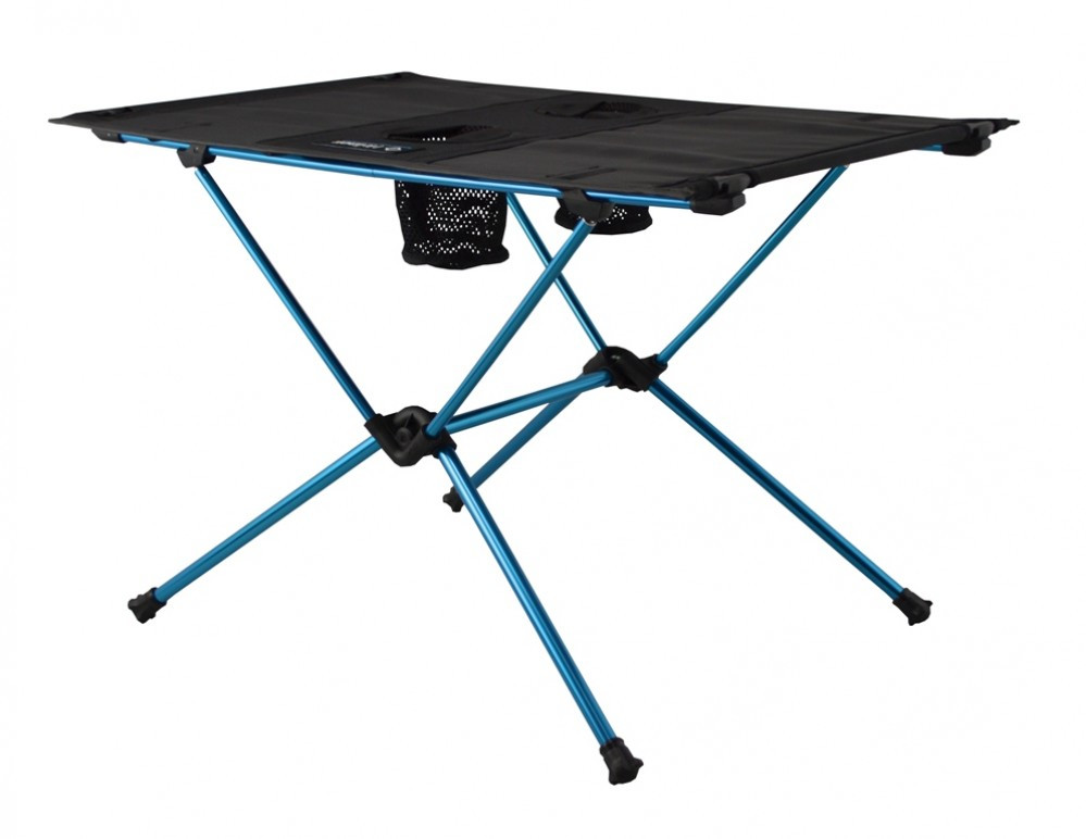 Moyen-Noir Ultra-Léger Table Pliable Portable Mini Table d’Aluminium pour Camping Randonnée en Plein Air