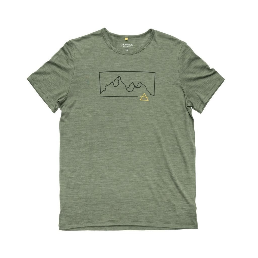 Tee-shirt très léger laine mérinos Devold Active Outline Tee Man - Forêt/Forest