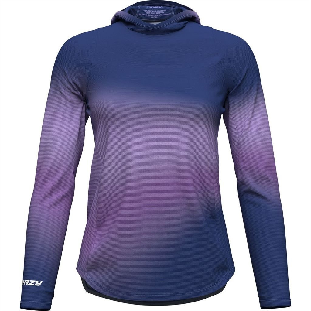 Tee-shirt manches longues ultra léger et respirant Crazy Sun Hoodie Woman - Aster
