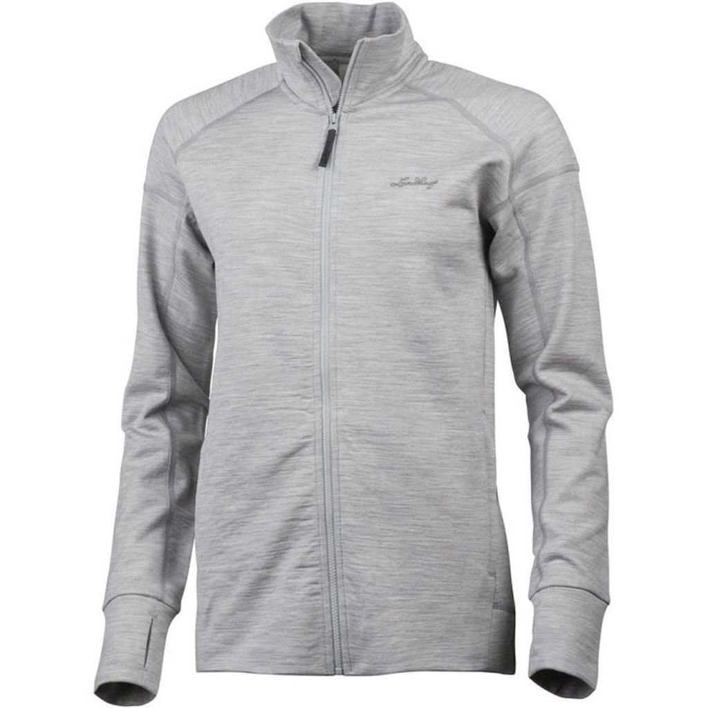 Veste 100% laine mérinos Lundhags Ullto Merino Ws Full zip-Light Grey