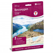 Carte de randonnée Besseggen au 1:25 000