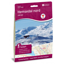 Carte de Norvège : Hemsedal Nord 1:50 000