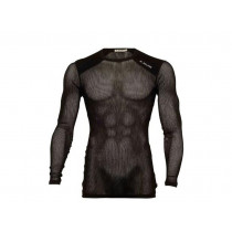 Sous vêtement ultra léger et respirant Aclima WoolNet Light Crew Neck Man-Noir