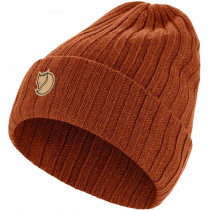 Bonnet à mailles côtelées 100 % laine Fjällräven Byron Hat - Rouille/Autumn Leaf