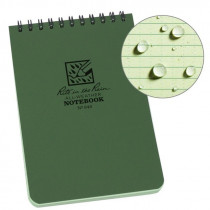 Carnet étanche Rite in the Rain Top Spiral Notebook 10x15cm - Vert