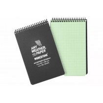 Carnet étanche et phosphorescent Modestone Waterproof Glowpad 96x148 cm-Noir