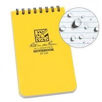 Rite in the Rain Top Spiral Notebook 8x13cm - Jaune