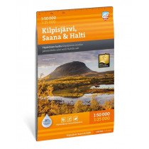 Carte Kilpisjärvi, Saana & Halti 1:50 000/1:25 000