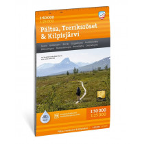 Carte Kilpisjärvi, Saana & Halti 1:50 000/1:25 000