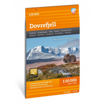 Carte du parc national du Sarek en Suède - Echelle 1:50 000