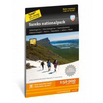 Carte du parc national du Sarek en Suède - Echelle 1:50 000