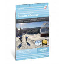 Carte ski de fond Løypekart Nordmarka Sud 1:20 000 – Calazo