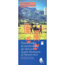Carto-guides Promenades et Randonnées en Vercors Quatre-Montagnes et Piémont Nord