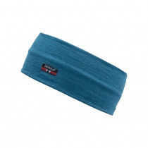 Bandeau fin et chaud en laine mérinos Devold Breeze Merino 150 Headband-Black-Bleu