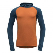 Devold Expedition Merino 235 Hoodie Man-Orange-Flame/Flood