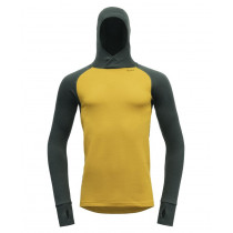 Devold Expedition Merino 235 Hoodie Man-Moutarde/Vert Forêt-Woods/Arrowood
