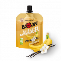 Gel énergétique bio pour efforts intenses Baouw Natural Gel Banane - Vanille