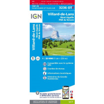 IGN Top25 3236 OTR Villard de Lans, Mont Aiguille, PNR du Vercors - Résistante