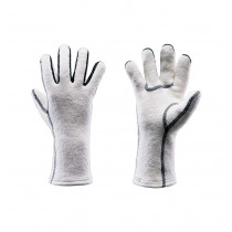 Gants chaud en laine Lillsport Kaspersen Wool Liner White-Blanc