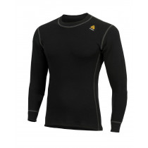 Sous-vêtement chaud en Laine mérinos Aclima WarmWool Crew Neck-Noir