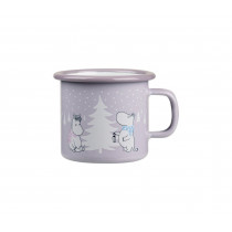Moomin enamel mug Snowfall 2,5dl