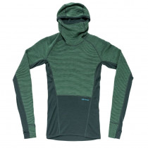Sous-vêtement en laine mérinos manches longues Devold Tuvegga Merino Hoodie Woman - Vert/Woods