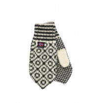 Devold Svalbard Wool Mitten-Gris-Offwhite/Anthracite