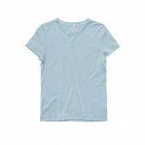 Tee-shirt léger manches courtes 100 % laine mérinos Devold Classic Tee Woman - Bleu/Caméo