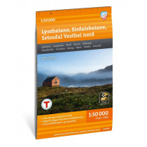Carte du parc national du Sarek en Suède - Echelle 1:50 000