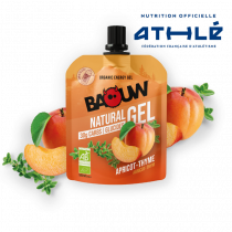 Gel énergétique bio pour efforts intenses Baouw Natural Gel Abricot - Thym