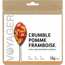 Crumble pomme framboise - Voyager
