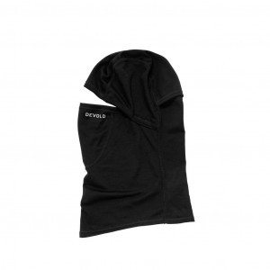 Cagoule fine, chaude et douce Devold Breeze Merino 150 Balaclava - Noir/Black