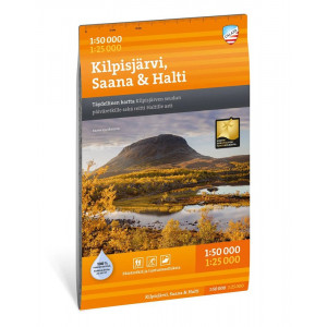 Carte Kilpisjärvi, Saana & Halti 1:50 000/1:25 000